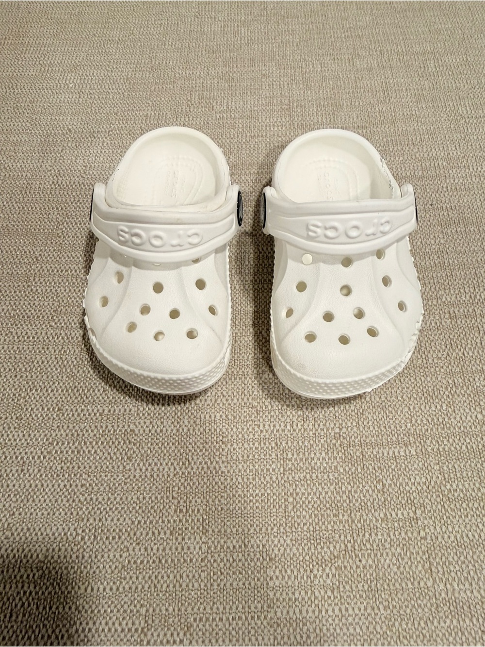 CROCS Kids White Classic Clog Sandals